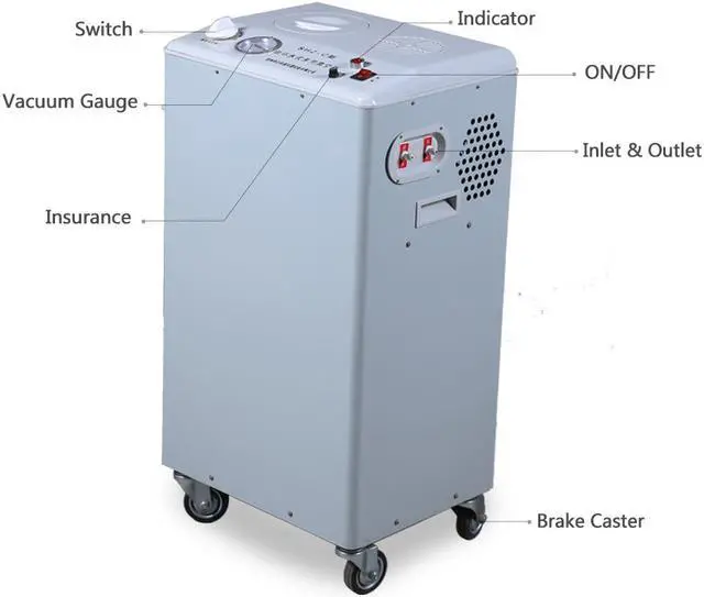 Alt view image 6 of 7 - HNZXIB 50L Rotary Evaporator  220V set including Rotavap R1050 /  -30°C  Cooling Chiller DLSB50-30 / Water Circulating Vacuum Pump SHZ-C(5)