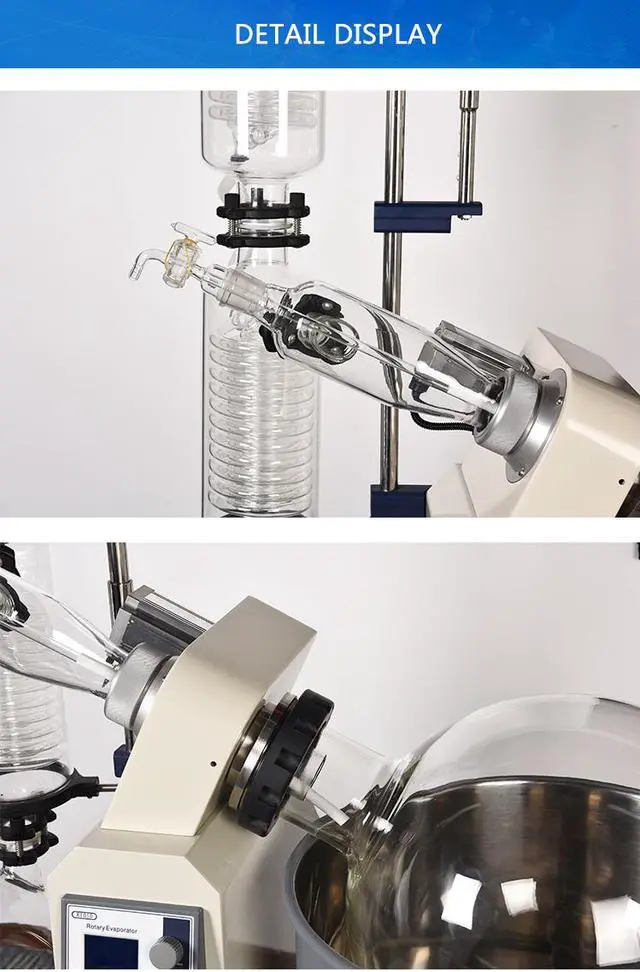 Alt view image 3 of 7 - HNZXIB 50L Rotary Evaporator  220V set including Rotavap R1050 /  -30°C  Cooling Chiller DLSB50-30 / Water Circulating Vacuum Pump SHZ-C(5)