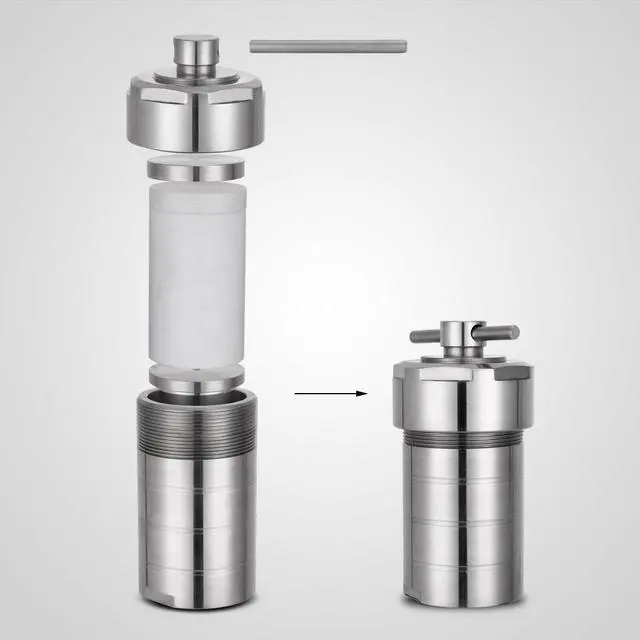 Alt view image 6 of 7 - HNZXIB 300ml Hydrothermal Synthesis Reactor 240°C PTFE lining  Non-magnetic Stainless Steel Autoclave KH series Laboratory reaction vessel