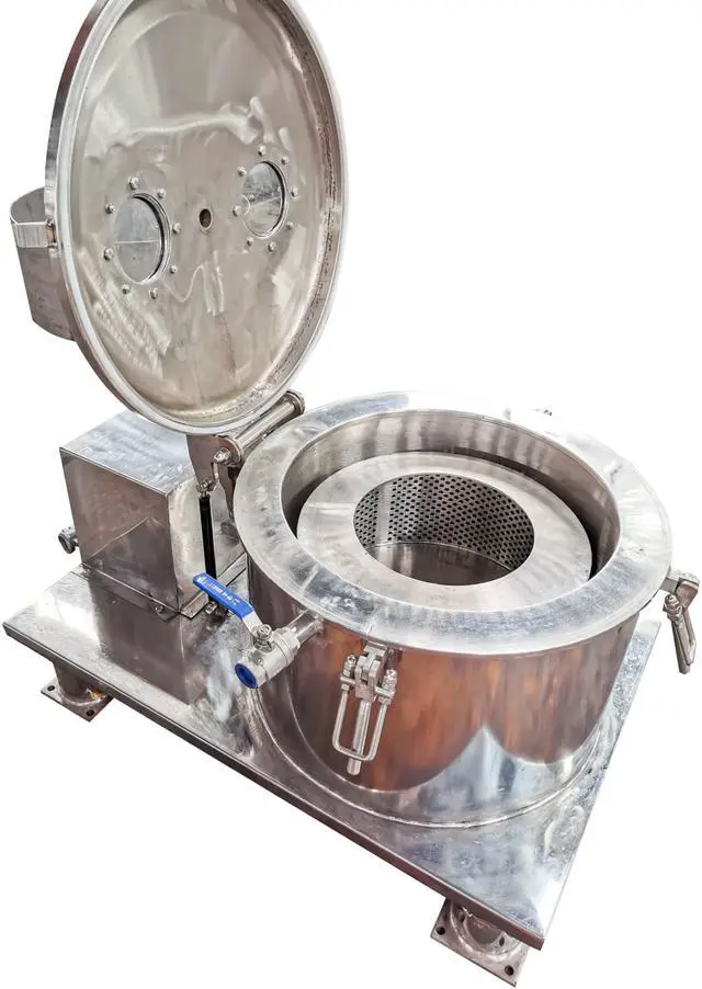 Alt view image 5 of 5 - HNZXIB 250L Large Centrifuge Industrial De-watering Touch Screen PLC control PPTD series High and Low Speed Rotation Soaking Blending Filter Separation Deliquoring, Customizable