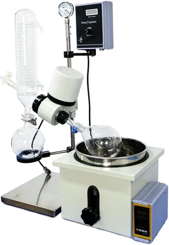 Alt view image 3 of 7 - HNXZIB 2L Rotary Evaporator RE-201D and Vacuum Pump SHZ-D(III) Basic Combination 2000ml Rotavap Desktop Water Circulating Vacuum Pump 110V/220V