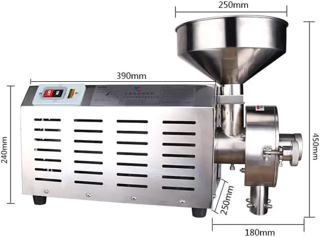 Alt view image 6 of 7 - HNZXIB Superfine Pulverizer General purpose Food level household grinder for dry material herb leaves/ grain 20-200mesh medical lab crusher 2.2kw