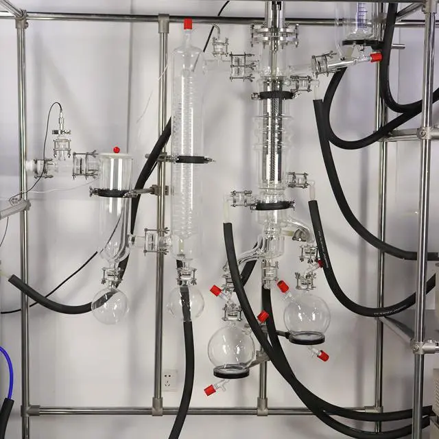 Alt view image 3 of 6 - HNZXIB Molecular Distillation Equipment Industrial Short-path Distillation Device KMD-080 High Seperation Effeciency