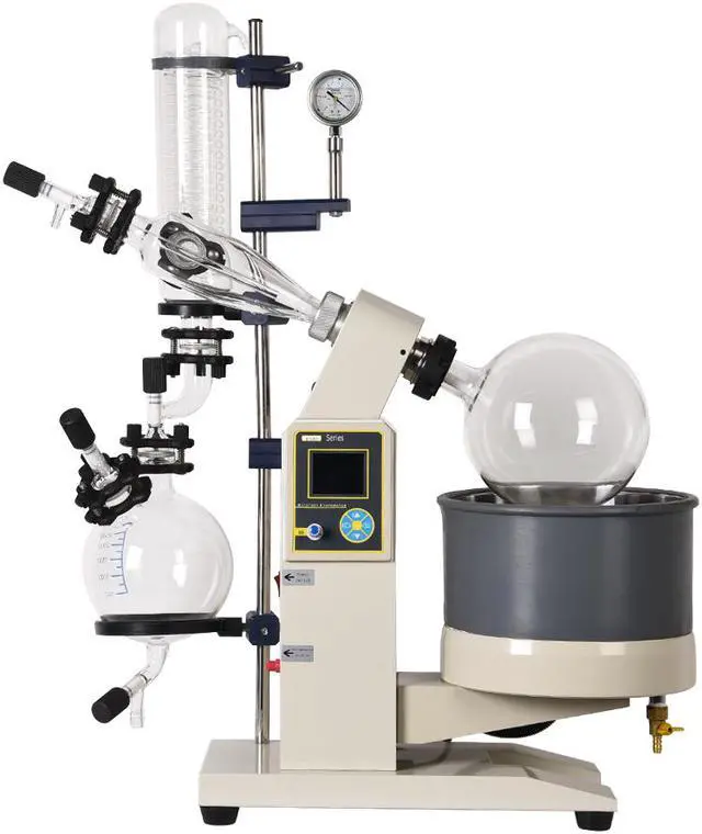 Alt view image 2 of 7 - HNZXIB 5L Rotary Evaporator + Refrigerated Circulator + Vacuum Pump, Laboratory Rotavap R1005 110V Equipments