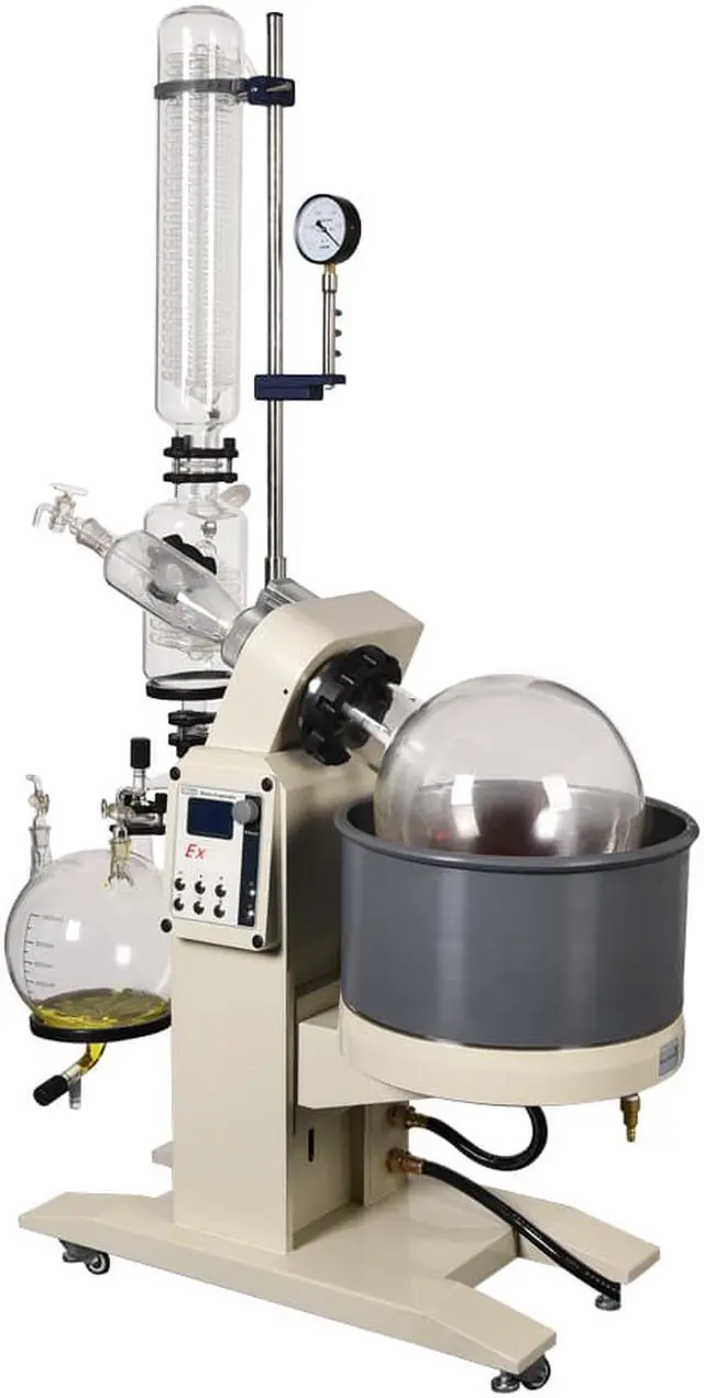 Alt view image 2 of 7 - New 20L Rotavap HNZXIB RE1020 turnkey set Motor Lifting Rotary Evaporator Cooling Chiller Vacuum Pump Factory Directly Price