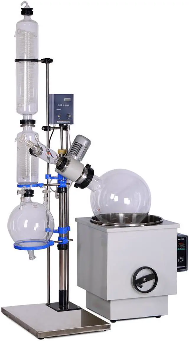 Main image of HNZXIB 50L Rotary Evaporator 220V RE5002 Handwheel Lifting Water Bath Large Rotavap Plant Essential Oil Concentrate Solvent Separation