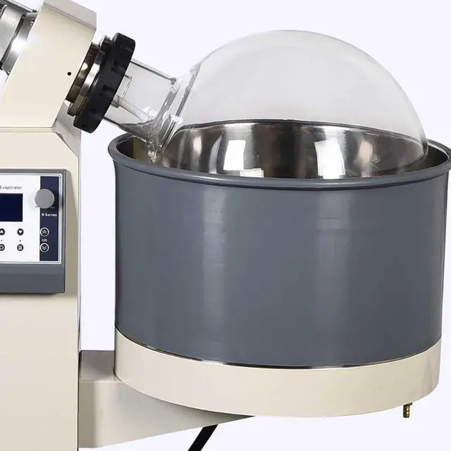 Alt view image 7 of 7 - HNZXIB New D-R1050 Rotary Evaporator Factory Price 50L Double Coandensers 220V Rotavap 2 Receiving Flasks High Evaporating Efficiency Automated Lifting Water Bath