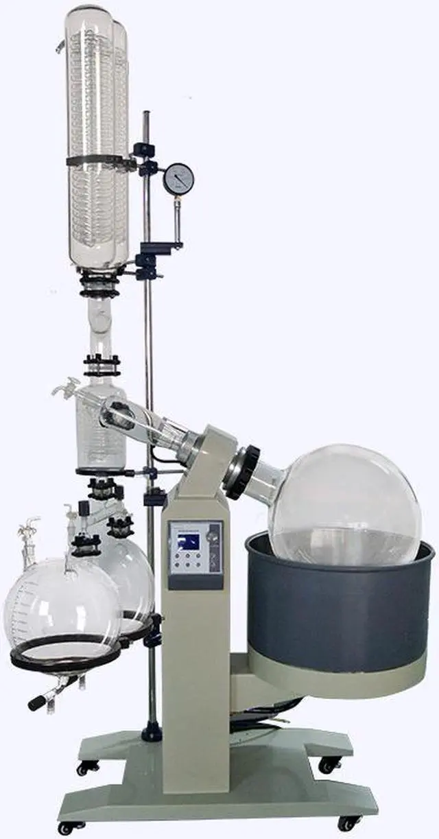 Main image of HNZXIB New D-R1050 Rotary Evaporator Factory Price 50L Double Coandensers 220V Rotavap 2 Receiving Flasks High Evaporating Efficiency Automated Lifting Water Bath