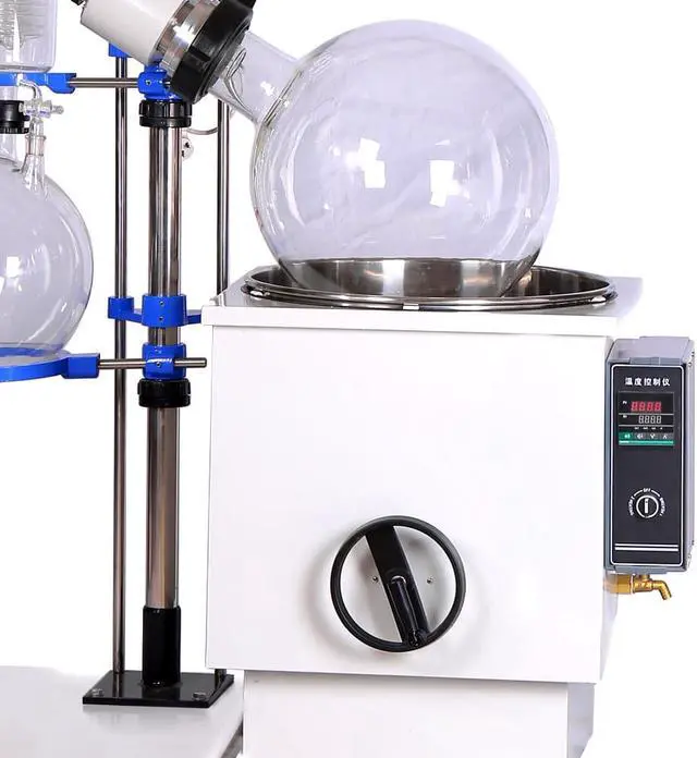 Alt view image 6 of 7 - HNZXIB 50L Rotary Evaporator 220V RE5002 Factory Direct Price Handwheel Lifting Water Bath Large Rotavap Plant Essential Oil Concentrate Solvent Separation