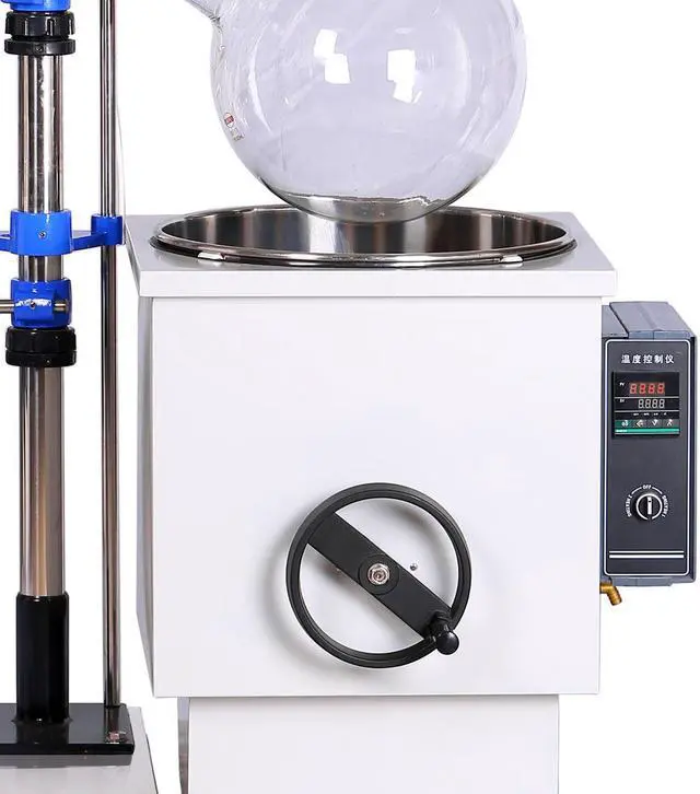 Alt view image 6 of 7 - HNZXIB 20L Rotary Evaporator 110V/220V RE2002 Factory Direct Price Large Volume Rotavap Handwheel Lifting Water Bath Laboratory Equipment