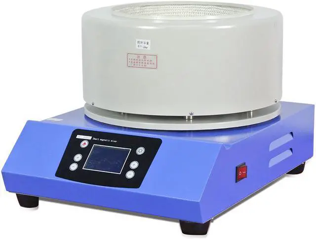Alt view image 4 of 7 - 5L Short Path Distillation + Rotary Vane Vacuum Pump + Refrigerated Circulating Pump Cooling Chiller HNZXIB Laboratory instruments SPD-5L 110V including Cold Trap Stirring Heating Mantle