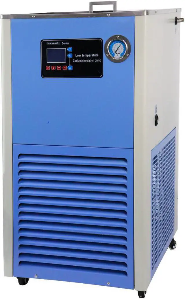 Alt view image 4 of 7 - HNZXIB 50L Rotary Evaporator  220V set including Rotavap R1050 /  -30°C  Cooling Chiller DLSB50-30 / Water Circulating Vacuum Pump SHZ-C(5)