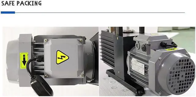 Alt view image 5 of 6 - HNZXIB Rotary Vane Vacuum Pump 220V 2XZ-4 Laboratory Oil-sealed Rotary Displacement Pump