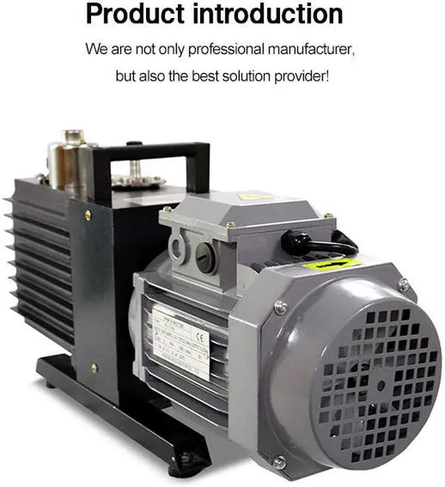 Alt view image 4 of 6 - HNZXIB Rotary Vane Vacuum Pump 220V 2XZ-4 Laboratory Oil-sealed Rotary Displacement Pump