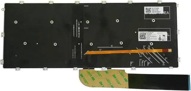 Alt view image 2 of 2 - AUTENS Keyboard for Dell Inspiron 5480 5481 5482 5485 5488 5491 5580 5582 5585 5591 7386 7580 7586 / Vostro 5481 5581 Laptop No Frame (Backlight), US Laptop Keyboard Replacement