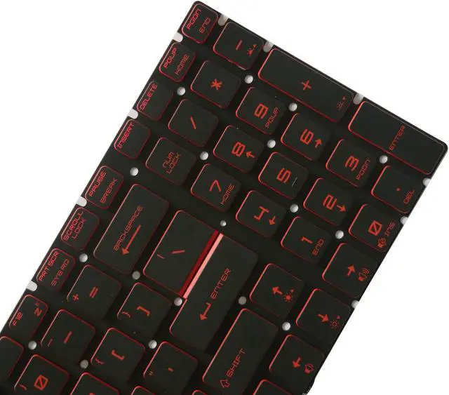 Alt view image 6 of 7 - AUTENS Keyboard for MSI GS60 GS63 GS63VR GS70 GS72 GT62 GT62VR GT72 GT73VR GE62 GE62VR GE72 PE60 PE62 PE70 GL62 GL72 GP62 GP72 WS60 WS70 WS72 Laptop Red Letter Backlit, US Keyboard