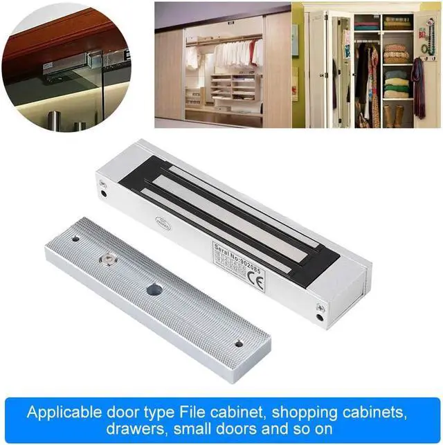 Alt view image 4 of 6 - AUTENS Electric Magnetic Electromagnetic Door Lock 12V 180KG 350lbs Holding Force Fail-Safe NC Mode for Door Entry Access Control Home Security System