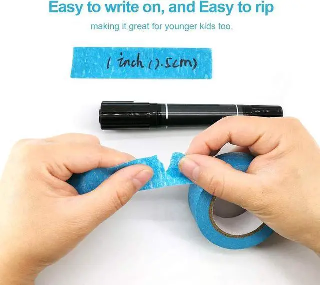 Alt view image 4 of 7 - AUTENS Colored Masking Tape, 6 Pack 1 Inch x 13 Yards (2.4cm X 12m) Colorful Paper DIY Decorative Stickers Tape Fun Rainbow Masking Tapes for Arts & Crafts, Labeling or Coding, School, Office & Home