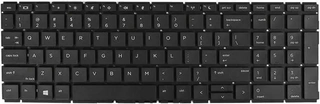 Main image of AUTENS Keyboard for HP Probook 450 G6 / 455 G6 Laptop No Frame (No Backlight), US Laptop Keyboard Replacement