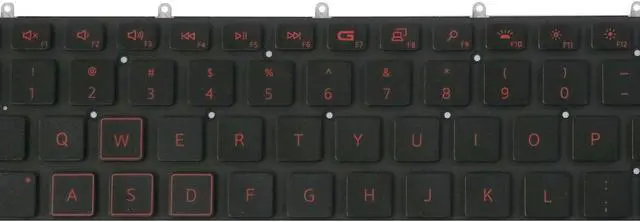 Alt view image 3 of 3 - AUTENS Keyboard for Dell G3 15 3500 / G3 15 3590 Laptop Red Letter Backlit, US Laptop Keyboard Replacement