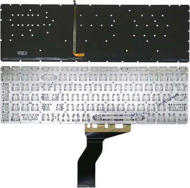 Alt view image 5 of 5 - AUTENS Keyboard for HP Pavilion 15-ab 15-ab000 15-ab100 15-ab200 15-ab500 15z-ab000 15z-ab100 15t-ab000 15t-ab100 Series Laptop Backlight No Frame (Silver), US Laptop Keyboard Replacement