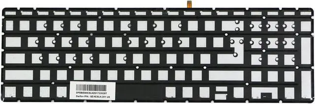 Alt view image 4 of 5 - AUTENS Keyboard for HP Pavilion 15-ab 15-ab000 15-ab100 15-ab200 15-ab500 15z-ab000 15z-ab100 15t-ab000 15t-ab100 Series Laptop Backlight No Frame (Silver), US Laptop Keyboard Replacement