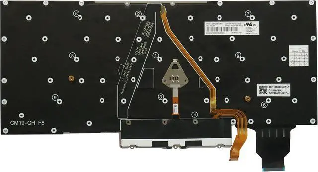 Alt view image 2 of 2 - AUTENS Keyboard for Lenovo ThinkPad X1 Carbon Gen 7, X1 Yoga Gen 4 2019 Year,  X1 Carbon Gen 8,  X1 Yoga Gen 5 2020 Year Laptop Backlight No Frame, US Laptop Keyboard Replacement