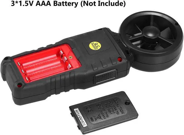 Alt view image 4 of 7 - Digital Anemometer Humidity Temperature Testers with USB Data Logging, LCD Color Screen, Wind Speed Meter Air Flow Meters for Measuring Wind Speed, Air Volume, MAX/MIN/AVG and Data Hold