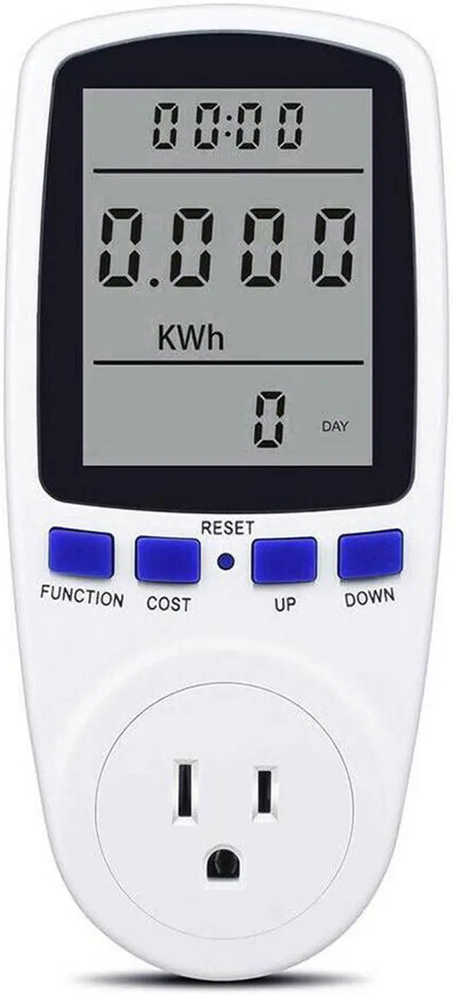 Main image of AUTENS Digital Power Meter US Plug LCD Power Saving Energy Monitor Watt Amp Volt KWh Meter Electricity Analyzer