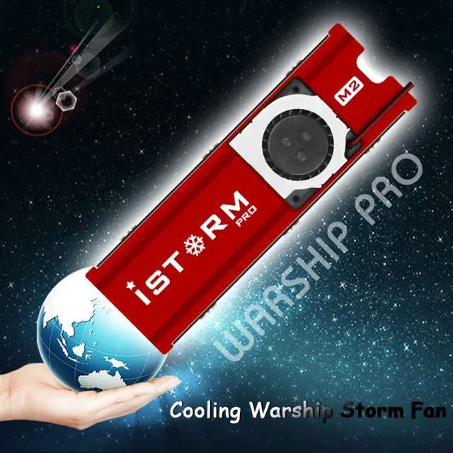 Alt view image 6 of 7 - JEYI Cooler Fan for NVME for NGFF M.2 Heatsink Cooling Warship Storm SSD Metal Sheet Thermal Silicon Wafer Heat sink M2 SSD