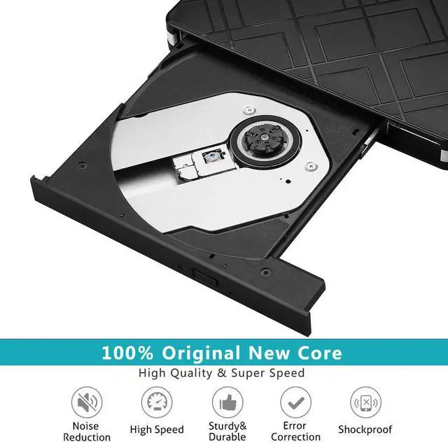 Alt view image 4 of 7 - AUTENS External CD Drive CD-RW DVD-R Combo Burner USB 3.0 Type-C CD DVD Portable External USB Portable For PC Laptop Computer Windows 11/10/8/7