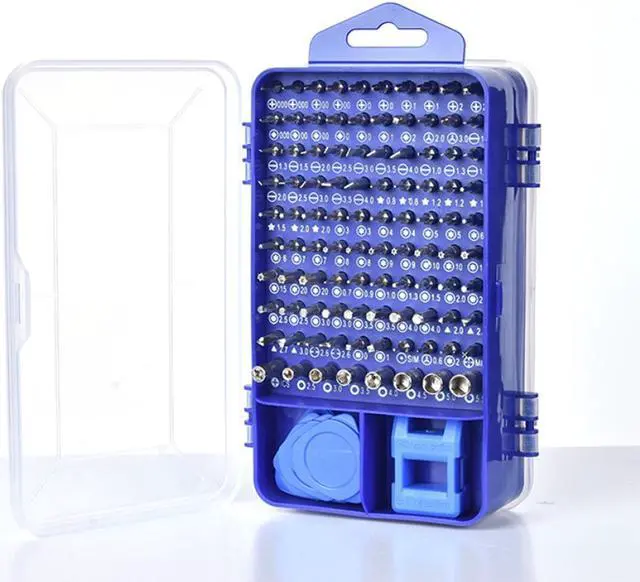 Alt view image 6 of 7 - 115 in 1 Screwdriver Set Precision Tools, Multi Screwdrivers Sets with Case, Repair Screw Driver Kit for Computer/Eyeglass/PC/Laptop/Mobile Phone/Watch/Camera/TV/PS4/Other Electronic Devices (Blue)