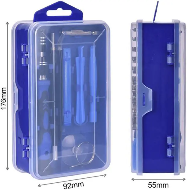 Alt view image 7 of 7 - 115 in 1 Screwdriver Set Precision Tools, Multi Screwdrivers Sets with Case, Repair Screw Driver Kit for Computer/Eyeglass/PC/Laptop/Mobile Phone/Watch/Camera/TV/PS4/Other Electronic Devices (Blue)