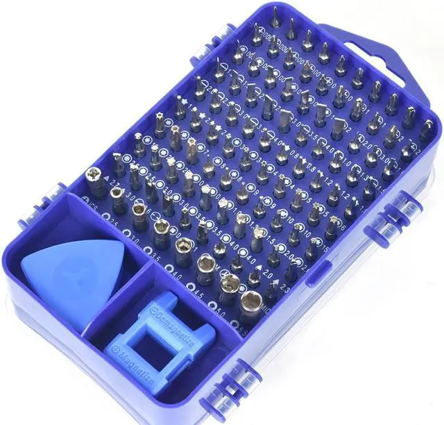 Alt view image 4 of 7 - 115 in 1 Screwdriver Set Precision Tools, Multi Screwdrivers Sets with Case, Repair Screw Driver Kit for Computer/Eyeglass/PC/Laptop/Mobile Phone/Watch/Camera/TV/PS4/Other Electronic Devices (Blue)