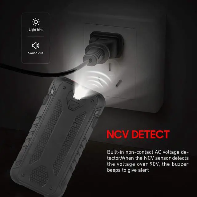 Alt view image 6 of 7 - Digital Multimeter NCV Auto-Ranging 9999 Counts TRMS 1000V 10A Tester Frequency Counter Voltmeter Ohmmeter Capacitance Temperature, Measures AC DC Voltage Current