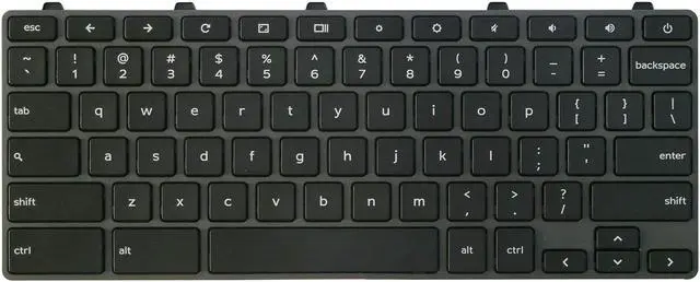 Main image of AUTENS Keyboard for Dell Chromebook 3100 3110 3400 5190 Laptop No Backlight, Power Button Version, US Laptop Keyboard Replacement