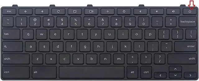 Alt view image 3 of 3 - AUTENS Keyboard for Dell Chromebook 3180 3181 3189 3380 Laptop No Backlight, US Laptop Keyboard Replacement