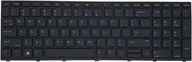 Main image of AUTENS Keyboard for HP ProBook 450 G5, 455 G5, 470 G5, 650 G4, 650 G5, 655 G4, 655 G5 Laptop Black No Backlight No Pointer, US Laptop Keyboard Replacement