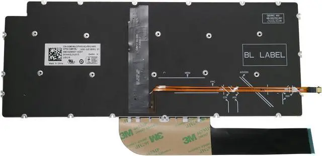 Alt view image 2 of 2 - AUTENS Keyboard for Dell Inspiron 5300 5301 5390 5391 5400 5401 5402 5405 5406 5408 5409 5490 5493 5494 5498 7300 7306 7390 7391 7400 7405 7490 7491 Laptop No Frame Backlit, US Keyboard Replacement