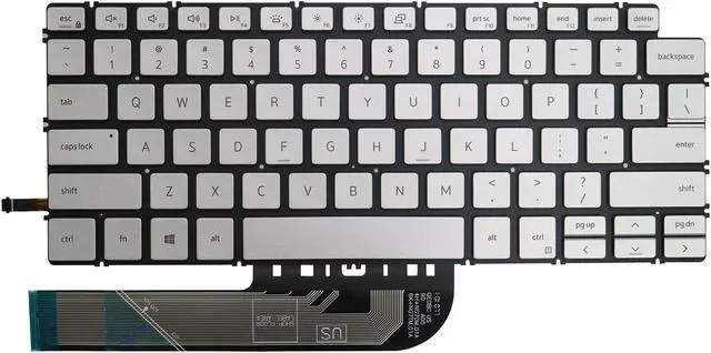 Main image of AUTENS Keyboard for Dell Inspiron 5300 5301 5390 5391 5400 5401 5402 5405 5406 5408 5409 5490 5493 5494 5498 7300 7306 7390 7391 7400 7405 7490 7491 Laptop No Frame Backlit, US Keyboard Replacement
