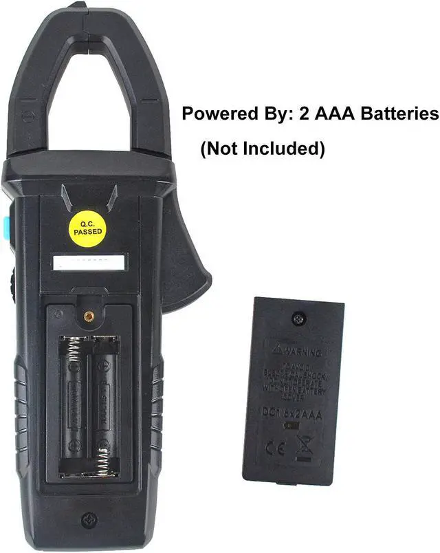 Alt view image 7 of 7 - AC/DC Digital Clamp Meter T-RMS 6000 Counts, Multimeter Voltage Tester Auto-ranging, NCV AC DC Current Voltage Resistance Capacitance Frequency Diode Temperature Measure Tester