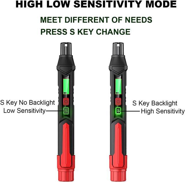 Alt view image 4 of 7 - Gas Leak Detector, Natural Gas Detector Portable Handheld Gas Sniffer with Audible & Visual Alarm, Sensitivity Adjustable Locates Combustible Gas Leak Sources Like Methane, Propane for Home HT60