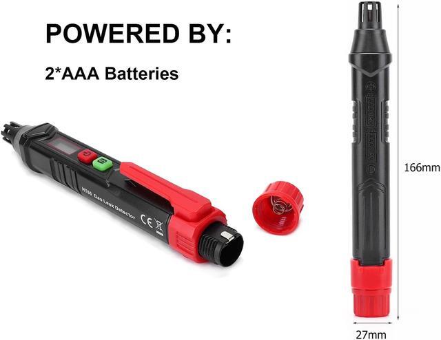 Alt view image 7 of 7 - Gas Leak Detector, Natural Gas Detector Portable Handheld Gas Sniffer with Audible & Visual Alarm, Sensitivity Adjustable Locates Combustible Gas Leak Sources Like Methane, Propane for Home HT60