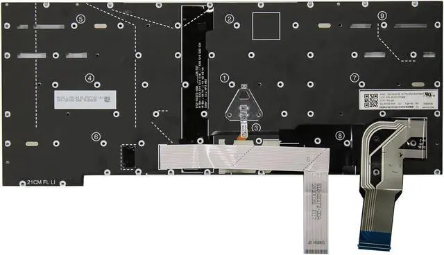 Alt view image 2 of 2 - AUTENS Keyboard for Lenovo ThinkPad T14s Gen 2 / P1 Gen 4 / X1 Extreme Gen 4 Laptop Backlight No Frame, US Laptop Keyboard Replacement