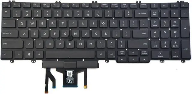 Main image of AUTENS Keyboard for Dell Latitude 5500 5501 5510 5511 / Precision 3540 3541 3550 3551 Laptop Backlight No Frame, US Laptop Keyboard Replacement