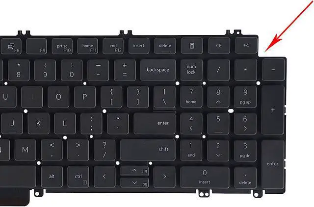 Alt view image 3 of 3 - AUTENS Keyboard for Dell Latitude 5520 5521 5530 5531 5540 / Precision 3560 3561 3570 3571 3580 3581 (2022-2023 Year Latest Laptop) Backlight No Frame, US Laptop Keyboard Replacement