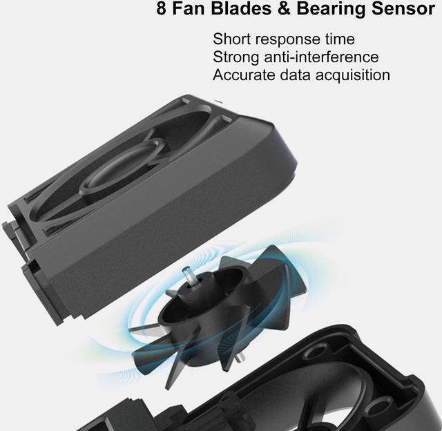 Alt view image 3 of 7 - Handheld Anemometer, Digital Wind Gauges Wind Speed Meter Measures Wind Speed, Temperature, Humidity with Large Backlit LCD Display, MAX/MIN, Data Hold for Shooting Windsurfing Fishing Hunting