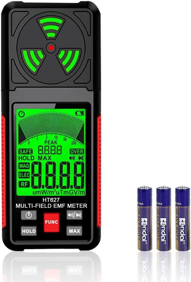 Main image of EMF Meter, 3-in-1 Portable Electromagnetic Field Radiation Detector Handheld EMF Tester for EF, RF, MF, WiFi Signal, Radio Frequency Detector Suitable
