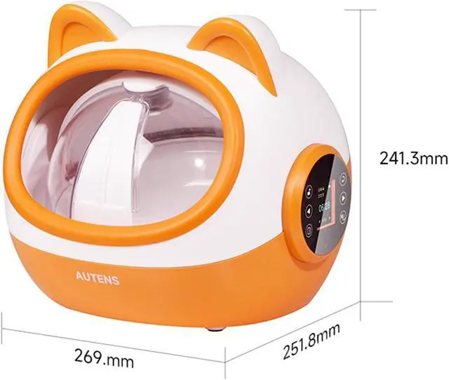 Alt view image 7 of 7 - AUTENS RFID Automatic Cat Feeders, Automatic Pet Feeder for Cats and Small Dogs, for Separate Dietary Needs, Prevent Food Stealling with Light Collar Tag