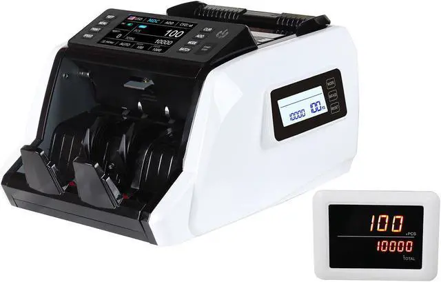 Alt view image 2 of 7 - Intendvision Bank Grade Money Counter Machine, Mixed Denomination, 3 Screens, Value Counting, Serial Number, 2CIS/UV/IR/MG/MT Counterfeit Detection